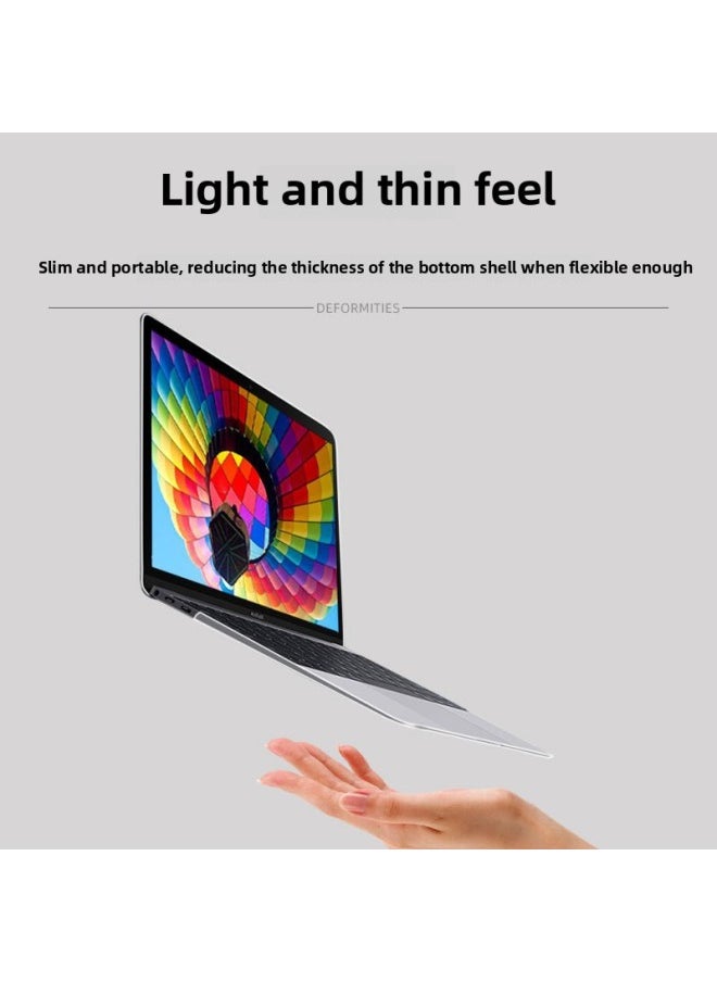 Generic Suitable For Macbookpro Protective Case 13 Inch For Apple Computer Protective Case Air Shell Transparent Paste 16 Crystal Shell-Color:Black-Applicable Models:13pro Reitna (a1425/a1502) Hollow  - Image 5