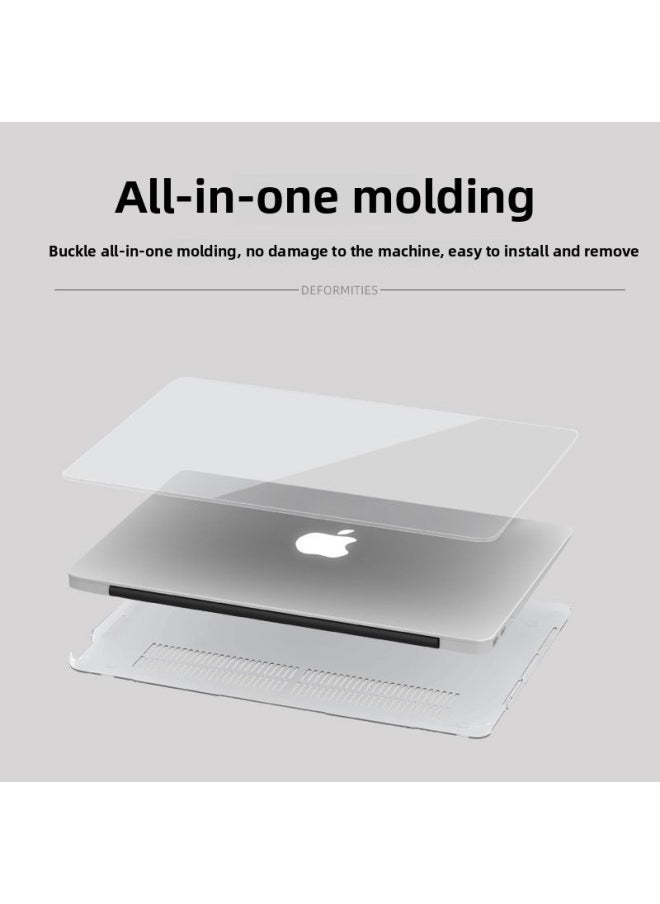 Generic Suitable For Macbookpro Protective Case 13 Inch For Apple Computer Protective Case Air Shell Transparent Paste 16 Crystal Shell-Color:Black-Applicable Models:13pro Reitna (a1425/a1502) Hollow  - Image 3