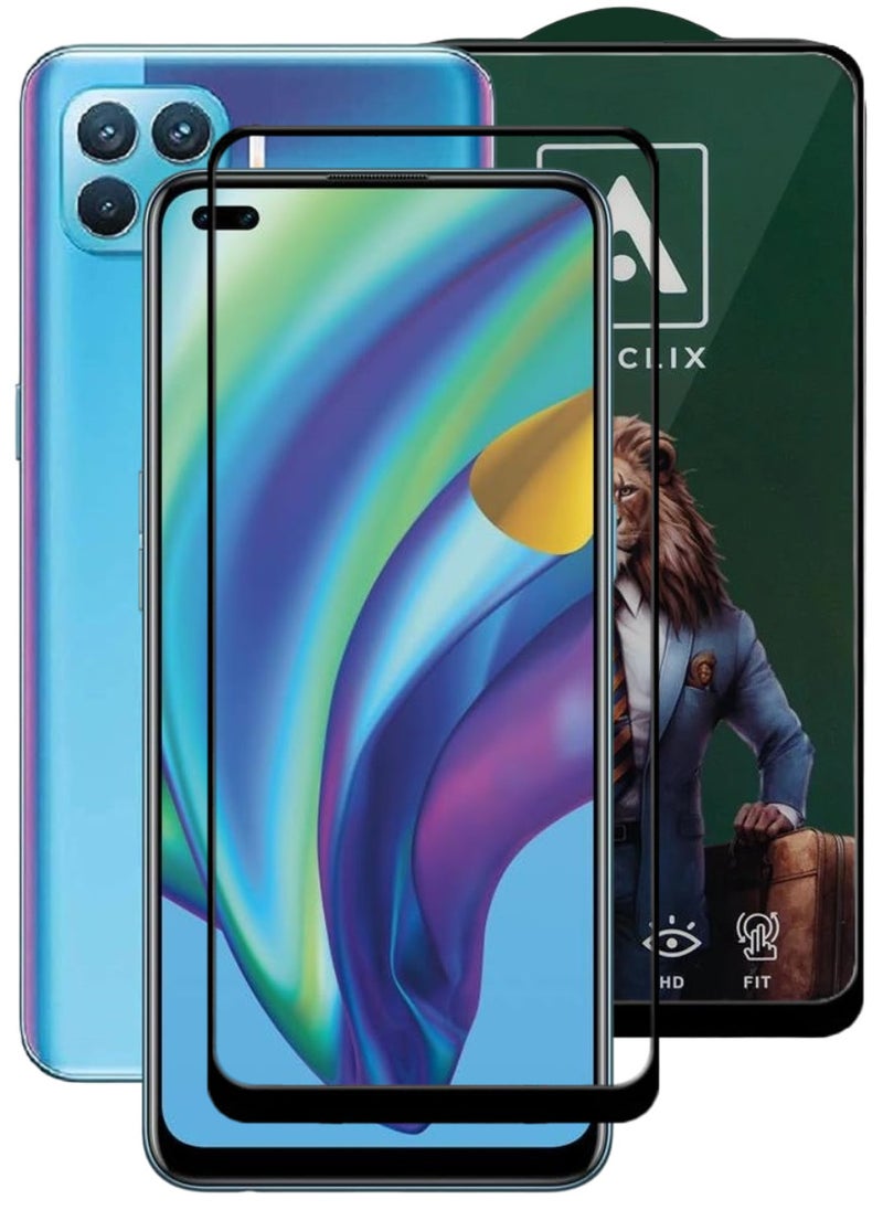 ACLIX Antistatic ESD Dustproof Premium Quality High Definition Tempered Glass Screen Protector Designed For Oppo A93 - Image 1