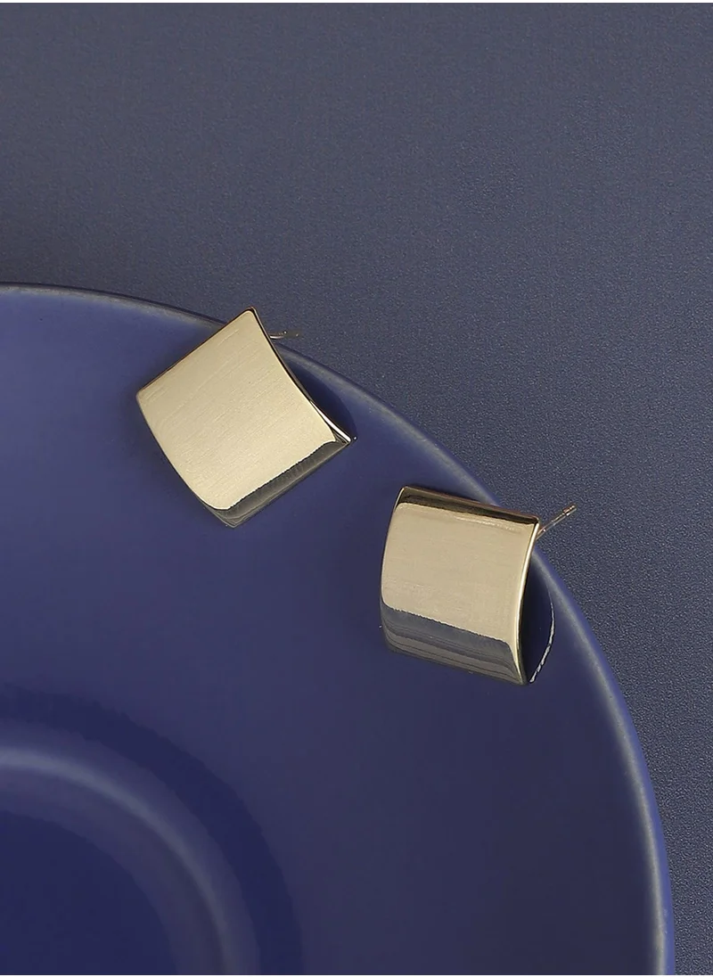 SOHI Minimal Square Stud Earrings