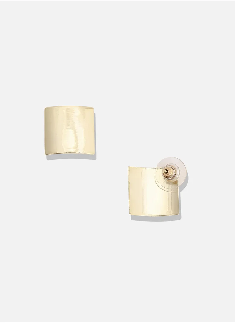SOHI Minimal Square Stud Earrings