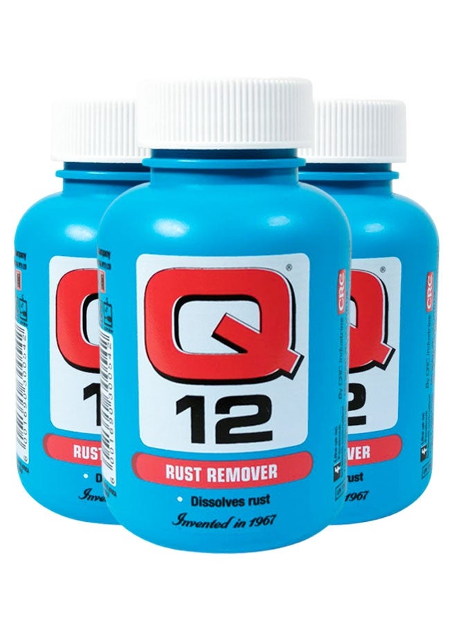 Q12 3pcs Q12 Rust Remover 200ml, Metal Rust Cleaning Solution for Car Parts Tools Bolts Chains, Fast Acting Rust Cleaner Liquid for Industrial Home and Automotive Use - Image 1