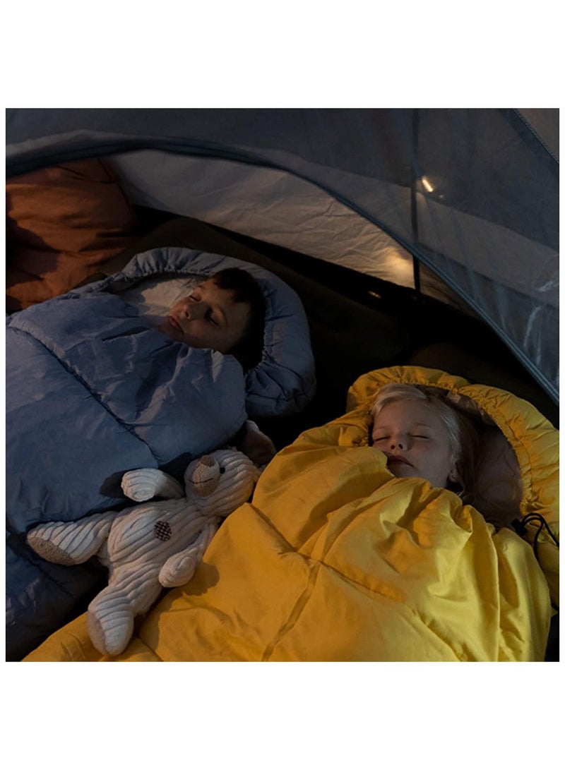 Lightweight Camping Sleeping Bag for Kids, Boys, Girls, Teens - Portable, Waterproof, with Compression Sack for Hiking and Camping  - Image 4