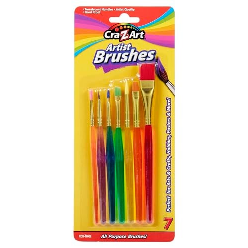 CraZArt Artist Brushes Assorted Sizes Blist Carded 7 Count - Image 1