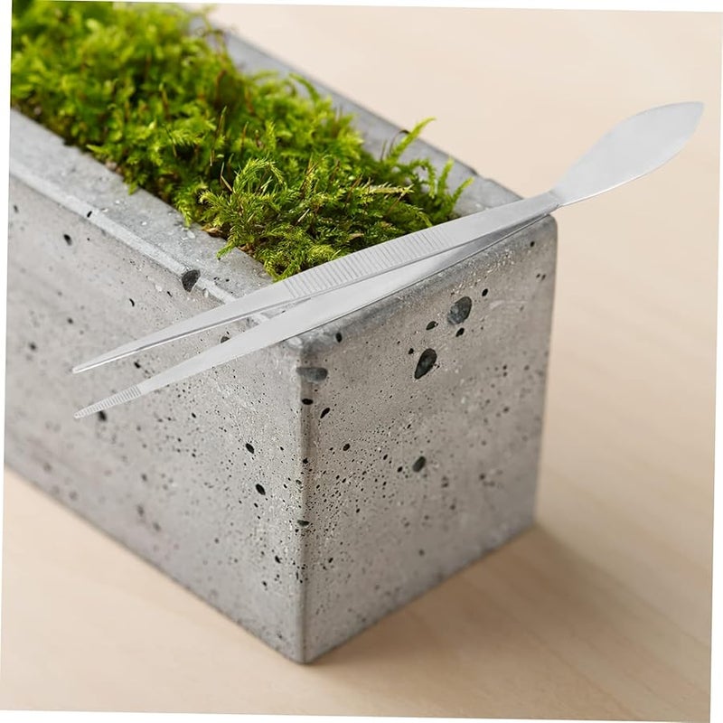 5 Pcs Stainless Steel Bonsai Tweezers Long Plant Craft Tool Set - Image 3