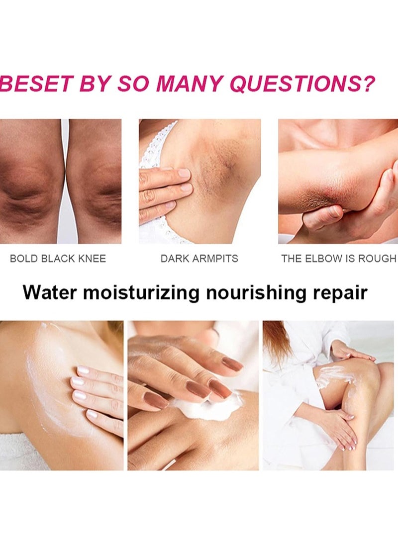 Whitening Cream with Collagen Milk，Brightening Skin Cream，Armpit/Private Parts Whitening Cream，Whitening Complex，For Sensitive Areas，Body Dark，Bikini ，Underarm，Inner Thigh，3 Day Quick Whitening - 60ml