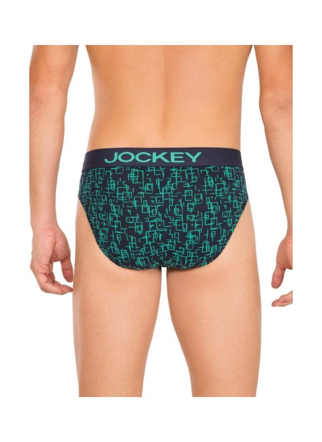 JOCKEY - Jockey FP22 Men Super Combed Cotton Elastane Stretch Printed Brief with Ultra soft Waistband - Image 1