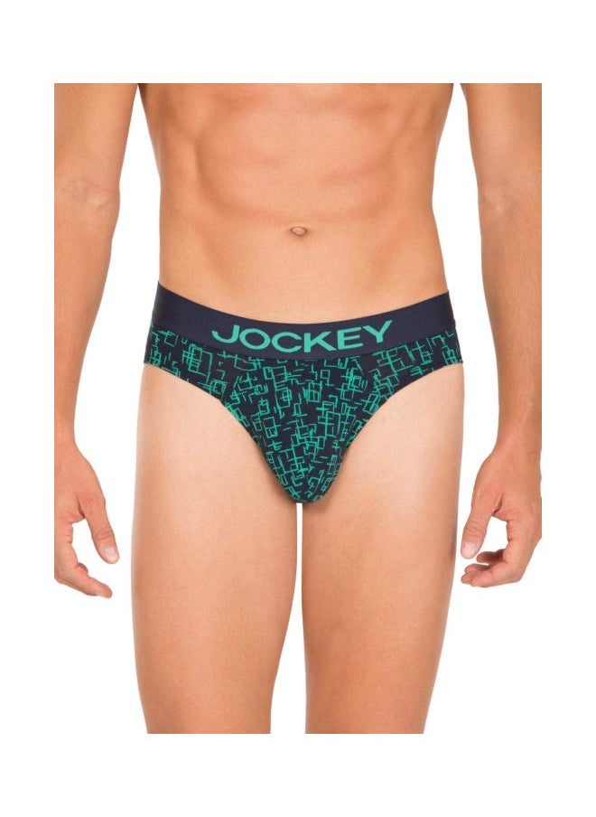 JOCKEY - Jockey FP22 Men Super Combed Cotton Elastane Stretch Printed Brief with Ultra soft Waistband - Image 1