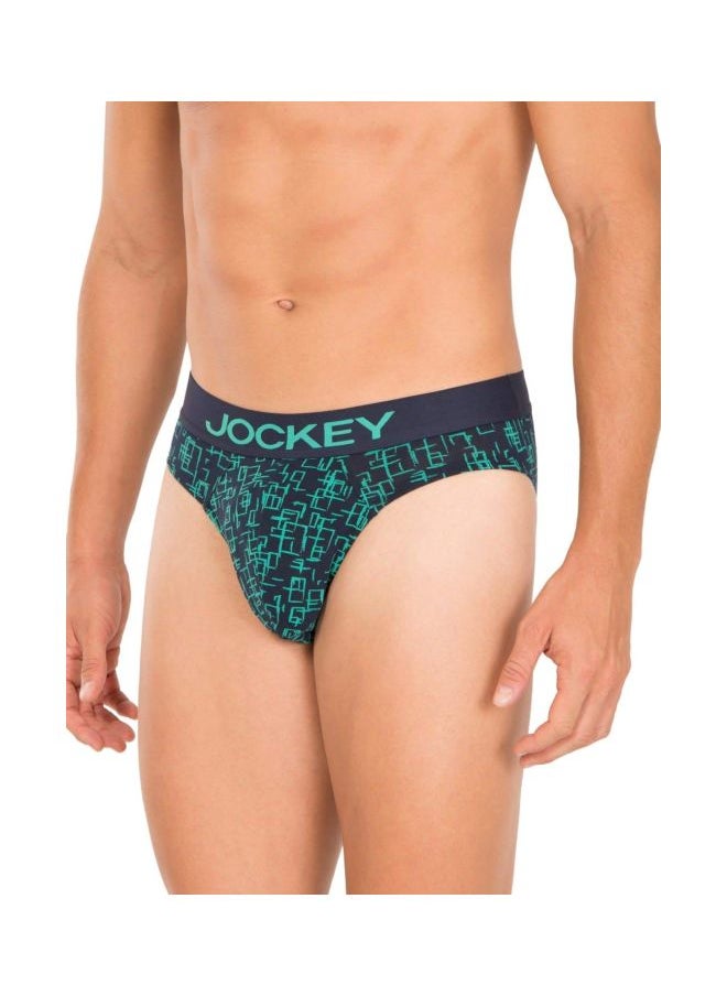 JOCKEY - Jockey FP22 Men Super Combed Cotton Elastane Stretch Printed Brief with Ultra soft Waistband - Image 1