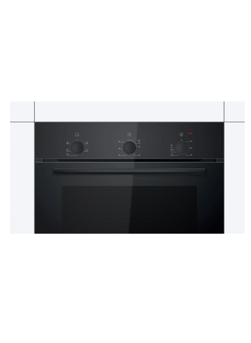 BOSCH 60x60 cm, Built-In Oven, Series 2, 5 Heating Modes, Hydrolytic Self-Cleaning, Temperature Control, HBF011BA1M Black HBF011BA1M black - Image 3