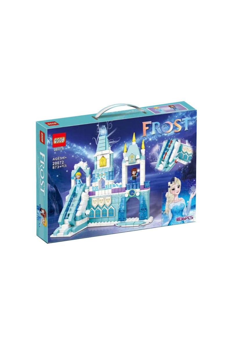QSOB Frost Princess Cinderella's Night Dream Castle 873+ Pcs Building Blocks Set for Kids