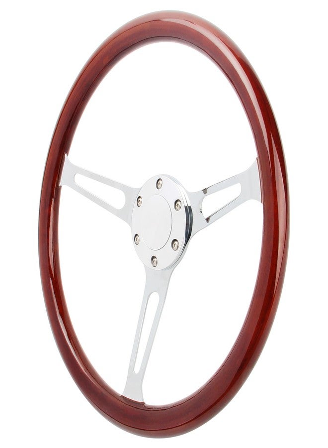 YEHICY Classic 15（380mm） Wood Grain Steering Wheel Vintage Grant Nostalgia Style Wood Steering Wheel Long Hole with Horn Button… - Image 2