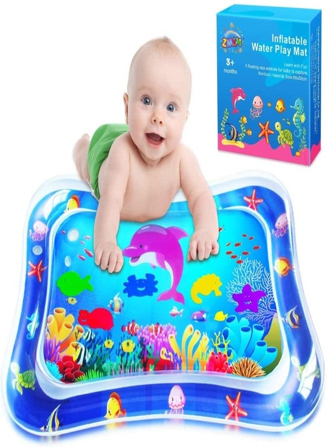 Manos Inflatable Baby Water Mat, DIY Bathing Mat, Cartoon Fish Print, for Toddlers and Infants, Suitable for Travel, Camping, Beach - Image 4