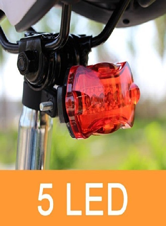 Lista 6-Mode 5-LED Bike Bicycle Safety Flash Rear Light Lamp - Image 3