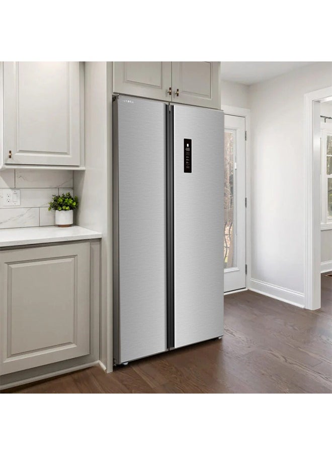 AURORA - Side by side refrigerator - Inox color - no frost - AR-840SNFT - Image 1