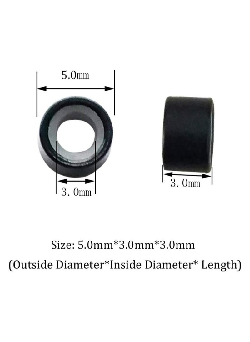 إستيل حلقات وصلات صغيرة مبطنة بالسيليكون خرز ريشة شعر 5.0x3.0x3.0 ملم بني داكن - Image 4