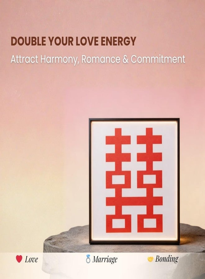 Plus Value Feng Shui Double Happiness Frame for Love, Relationship & Marriage - Image 2