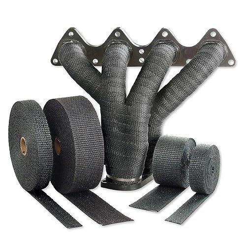 Design Engineering 010119 2" x 25' Pipe Wrap Kit with 4 Locking Ties - Black - Image 2