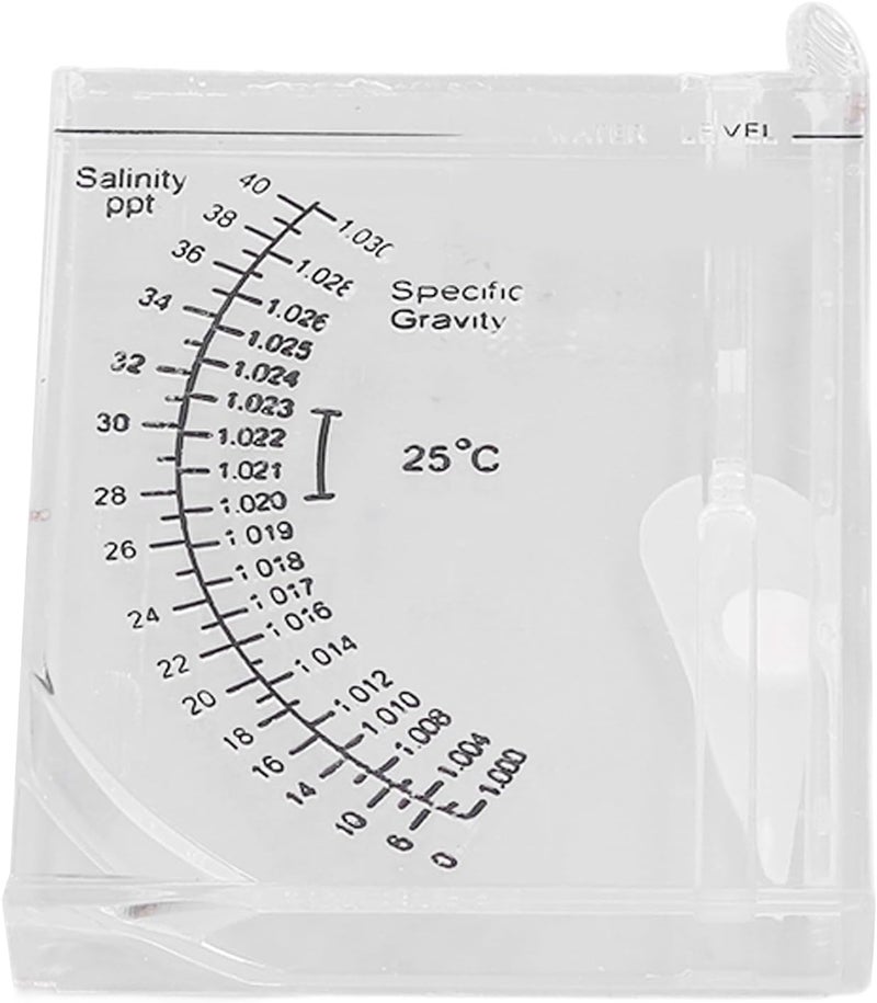 HEEPDD Aquarium Sea Hydrometer, Tester with Accurate Salt Water Metrics for Marine Tanks and Aquarium Enthusiasts Sea Hydrometer, Plastic Salinity Nan Supplies - Image 4