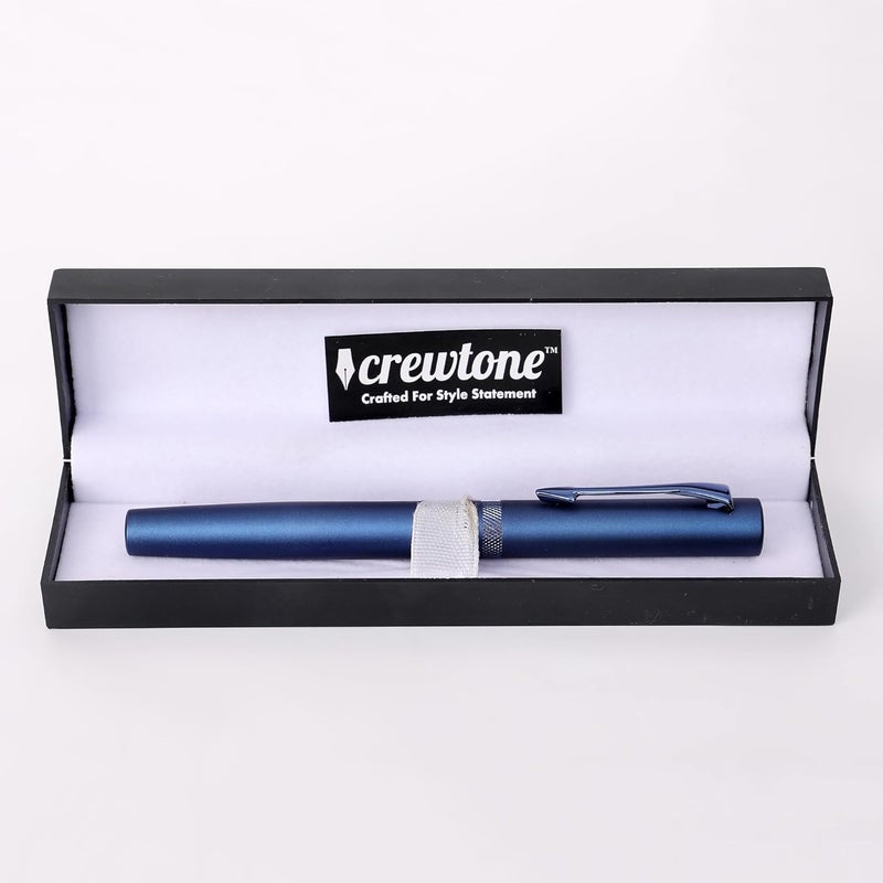 crewtone 20748 Stunning Roller Ball Pen Electric Blue Finish Metal Body with Arrow Clip, Gift Set for Men & Women, Executives with High End Gift Box - Image 3