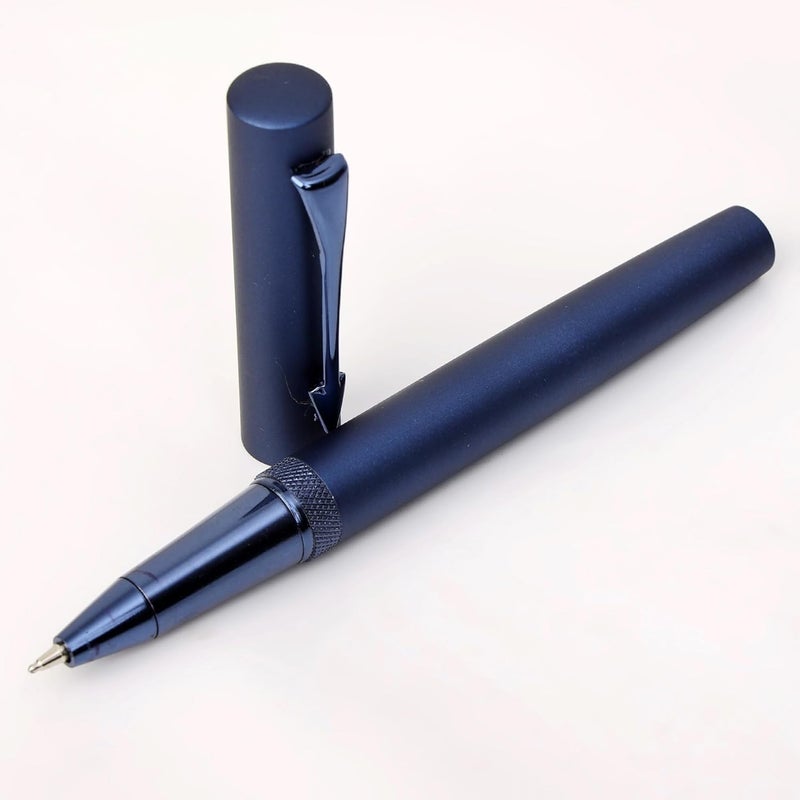 crewtone 20748 Stunning Roller Ball Pen Electric Blue Finish Metal Body with Arrow Clip, Gift Set for Men & Women, Executives with High End Gift Box - Image 2