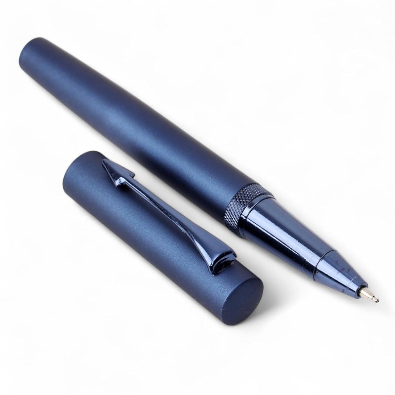 crewtone 20748 Stunning Roller Ball Pen Electric Blue Finish Metal Body with Arrow Clip, Gift Set for Men & Women, Executives with High End Gift Box - Image 1