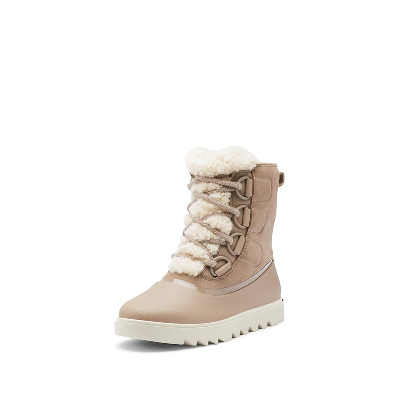 Sorel Women's Joan of Arctic Next Lite Boot â€” Omega Taupe, Fawn â€” Waterproof Leather & Suede Snow Boots â€” Size 8 - Image 1