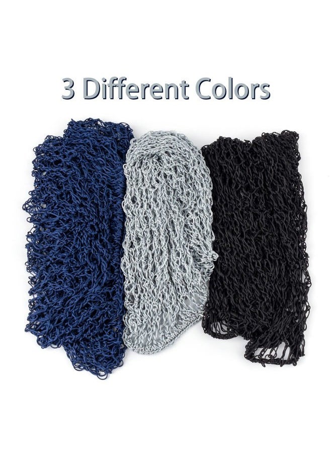 Framendino , 3 Pieces Long Mesh Crochet Hair Net Sleeping Cap Soft Accessories for Women Multicoloured  - Image 4