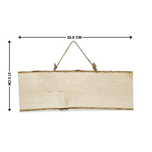 itsy-bitsy Itsy Bitsy- Natural Wood Rectangular Hanging Board L12XW25cm, 1 Pc - Image 4