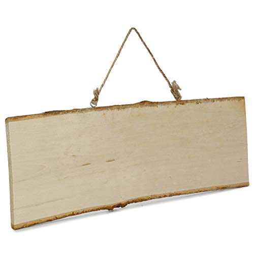 itsy-bitsy Itsy Bitsy- Natural Wood Rectangular Hanging Board L12XW25cm, 1 Pc - Image 1