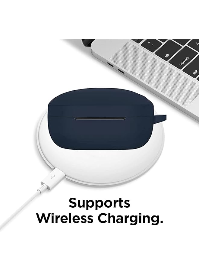 erorex Silicone Carrying Case Compatible With Soundcore Life P2 Mini Portable Scratch Shock Resistant Cover With Carabiner Blue - Image 2