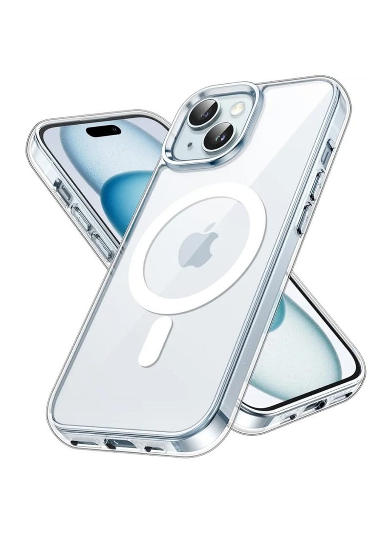 iPhone 15 Plus Clear Magnetic Case with MagSafe Compatibility – Shockproof, Anti-Yellow, Ultra Slim Cover for Wireless Charging - pzsku/ZA1862FCCFE415660329AZ/45/_/1737530558/ede57fc3-a5ef-4b97-b451-d97a568c2001