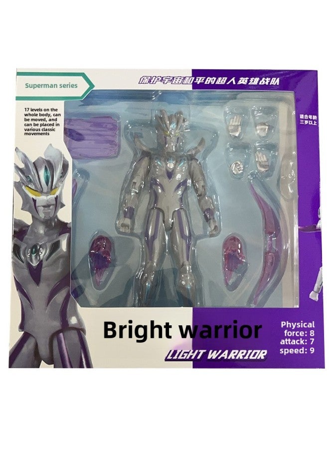 Shining Toys Super Action Figure Model Boys Children's Day-Color:5124 Aurora Glory Cero 18cm Multi-joint Super Movable - Image 5