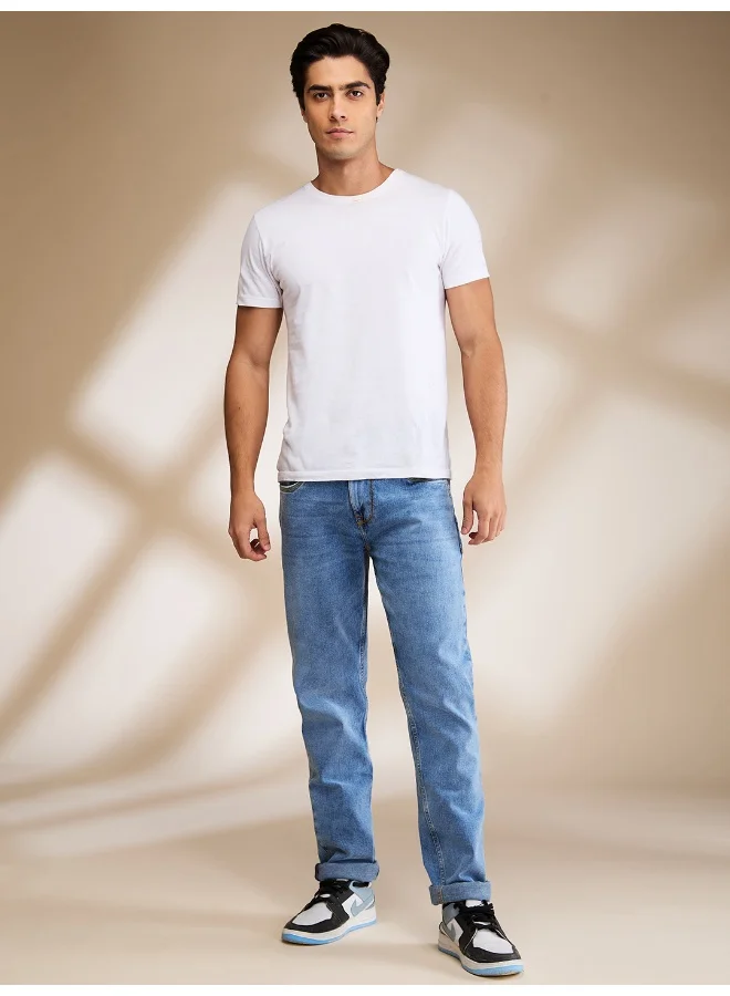 بيينغ هيومان Mens Light Tone Slim Fit Denims