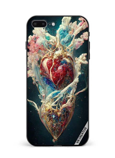 Protective Case Cover For Apple iPhone 7 Plus/8 Plus Digital Flesh Design Multicolour
