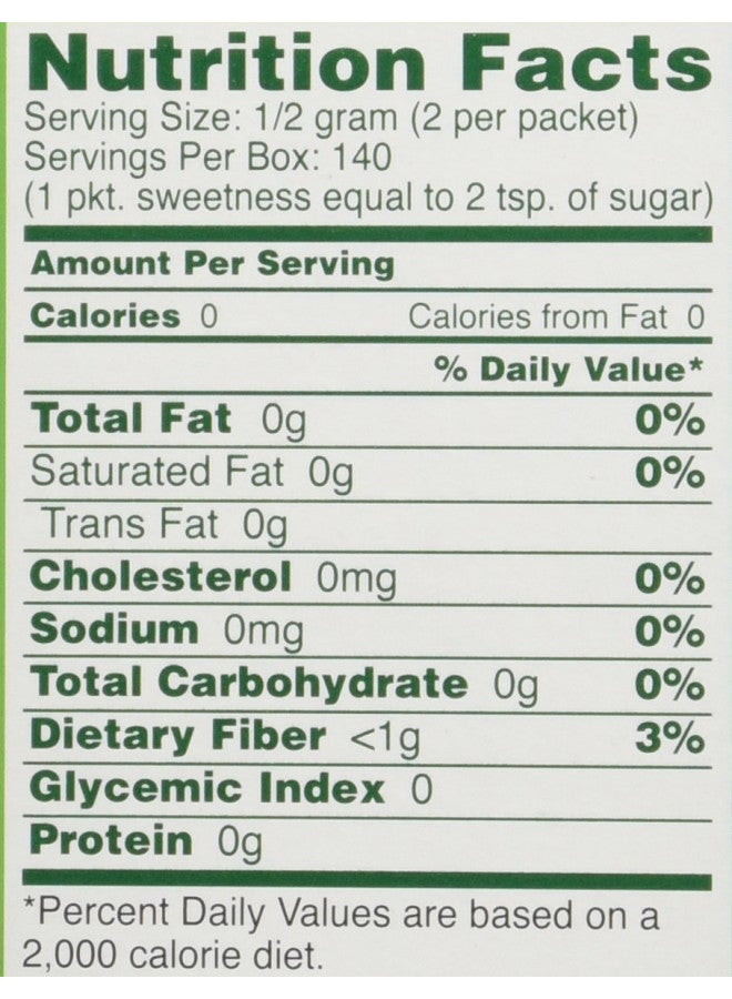SweetLeaf SweetLeaf Stevia Packets - Zero Calorie Natural Stevia Powder, No Bitter Aftertaste, Sugar Substitute for Keto Coffee, Nothing Artificial, Non-GMO Stevia Sweetener Packets, 70 Count (Pack of 2)  - Image 3