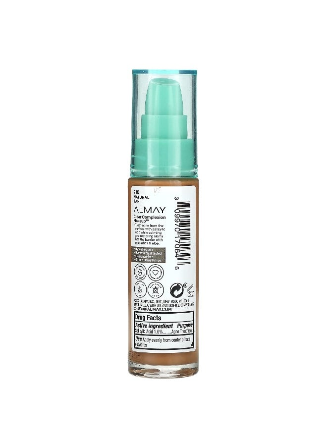 Almay Almay, Clear Complexion Makeup, 710 Natural Tan, 1 fl oz (30 ml)  - Image 2