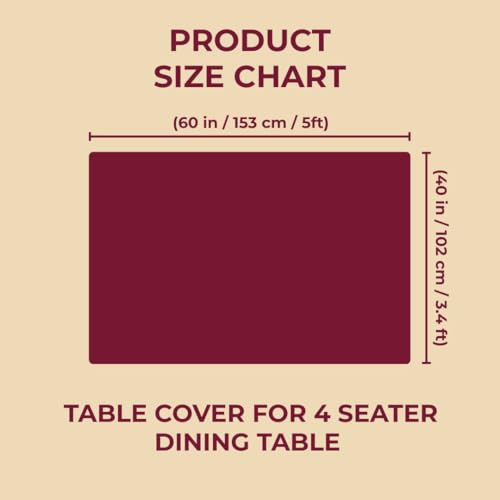 STITCHNEST PVC Transparent 4 Seater Dining Table Cover with Gold Lace, (40x60 Inches) - Image 3