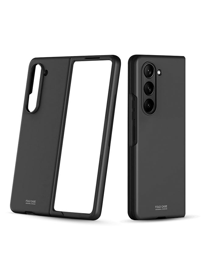 O Ozone Slim Case For Samsung Galaxy Z Fold 5 , [Frosted Feel] Non-Slip Lightweight Full-Body Protective Phone Case Cover for Galaxy Z Fold5 - Black - Image 1