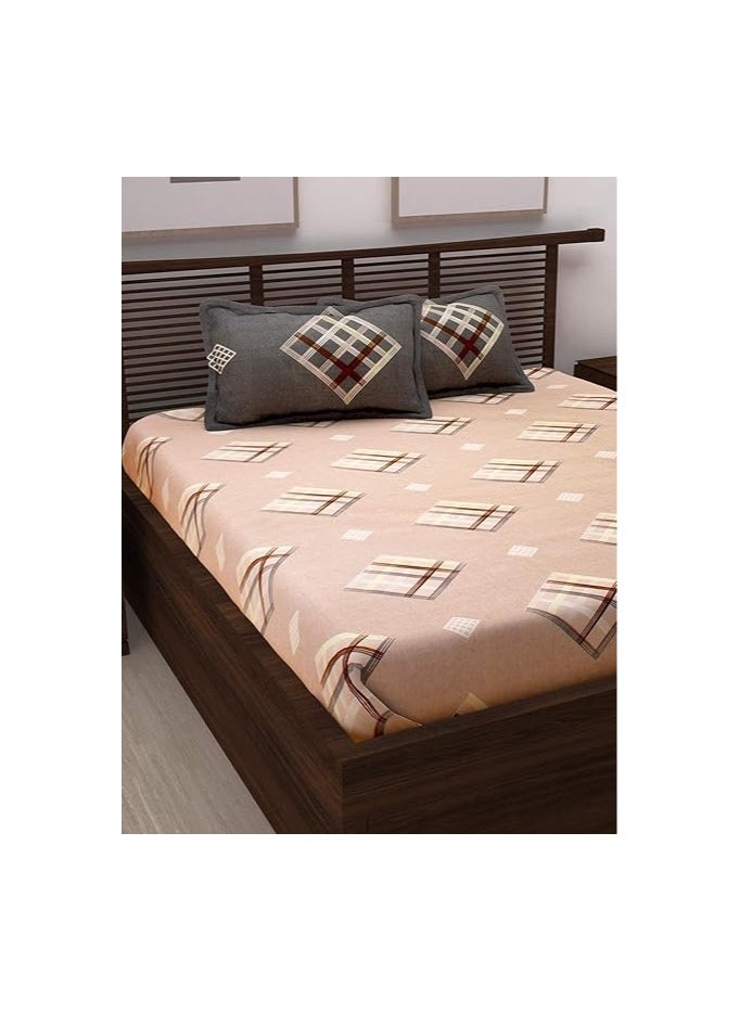 Story at Home - Story at Home Flat Double Bedding Set, Multi-Colour, 225 x 235 cm, CN2024, 3 Pieces - Image 1