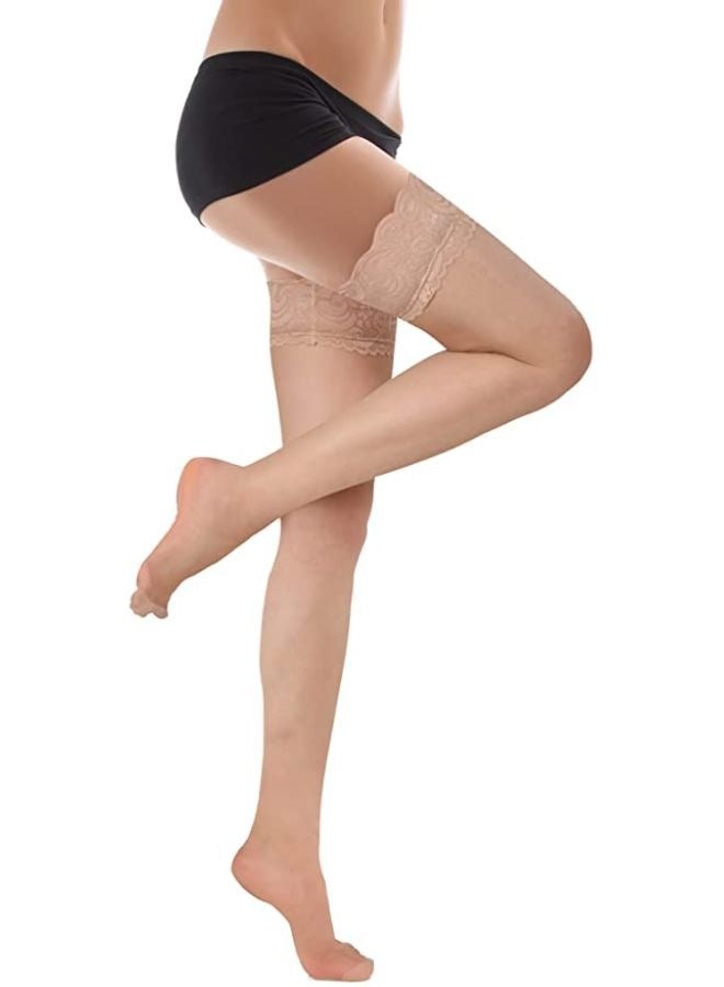 Women's Sheer Thigh-High Stockings  - Image 2