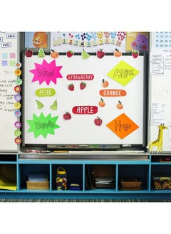 Juvale 18 Piece 11X14 Large Neon Poster Board Cutouts, Paper Signs For Science Fair Projects Decoration, School Presentation Supplies (6 Shapes)  - Image 3