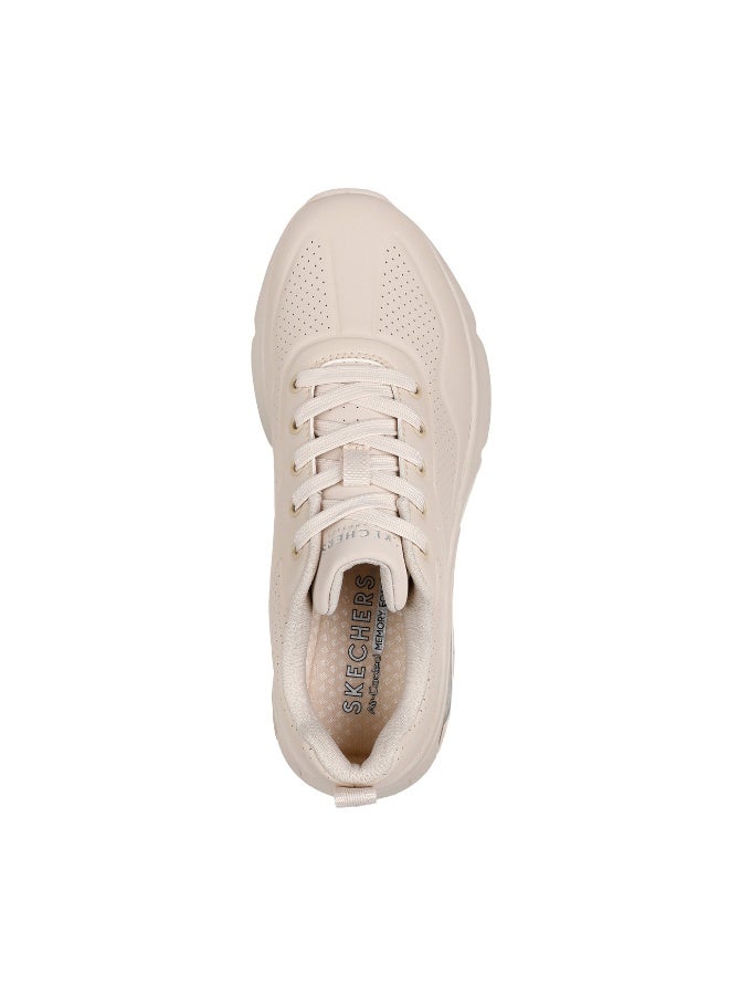 Skechers Uno Evolve Women's Silver Lace-Up Shoes - Image 2