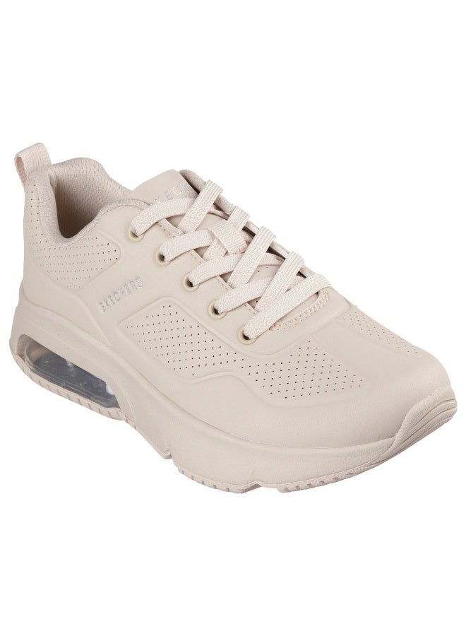 Skechers Uno Evolve Women's Silver Lace-Up Shoes - Image 4