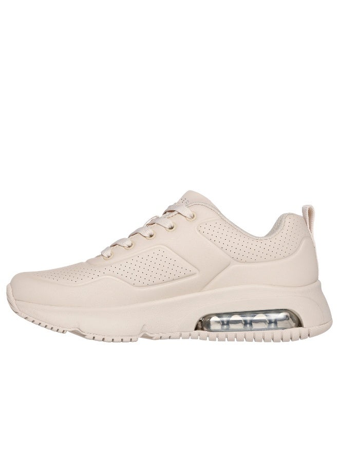 Skechers Uno Evolve Women's Silver Lace-Up Shoes - Image 5