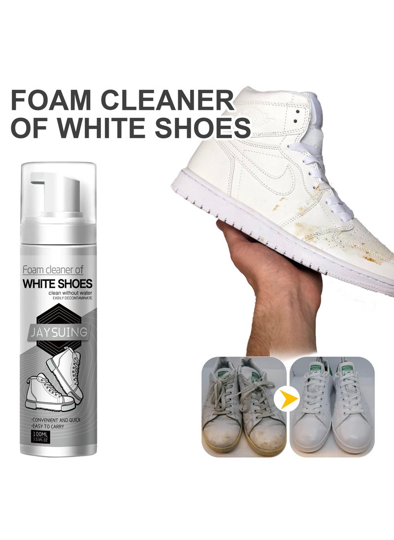 White Shoe Cleaner | Stain Removal and Whitening | Portable No-Rinse Cleaner