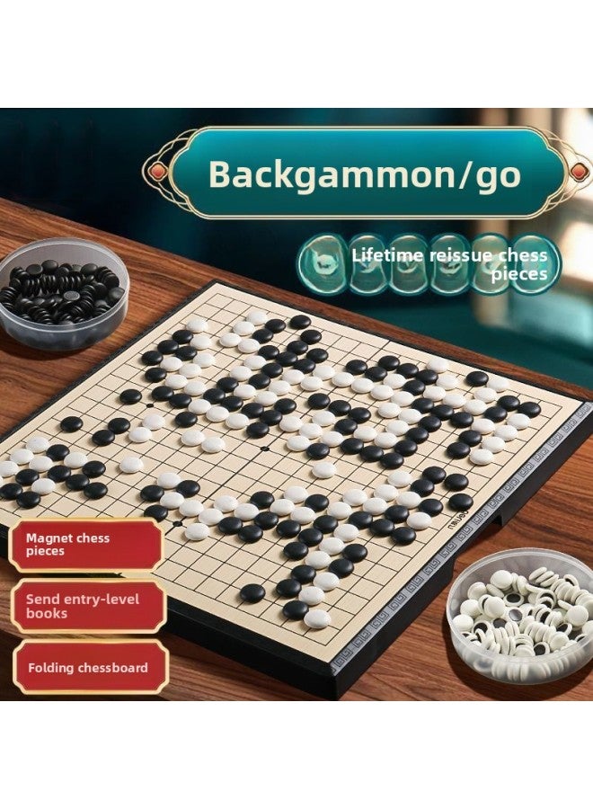 Magnetic Backgammon Go Pieces For Kidsren Beginner Set Primary School Students With Magnetic Standard Chessboard Adult Version Magnetic Suction Type