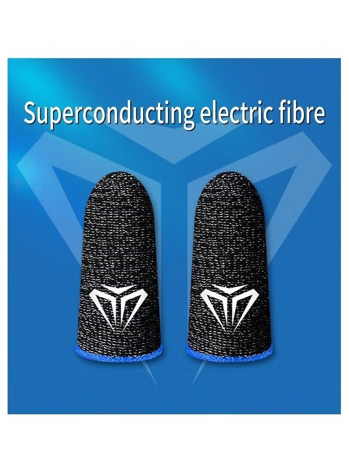 KASTWAVE 2 Pair Mobile Game Touch Screen Finger Sleeve Super Highly Sensitive Feelers Smooth Operation Sweat Absorbing Odorless Breathable Seamless Finger Sleeve For Pubg And Much Other Games Play - Image 1