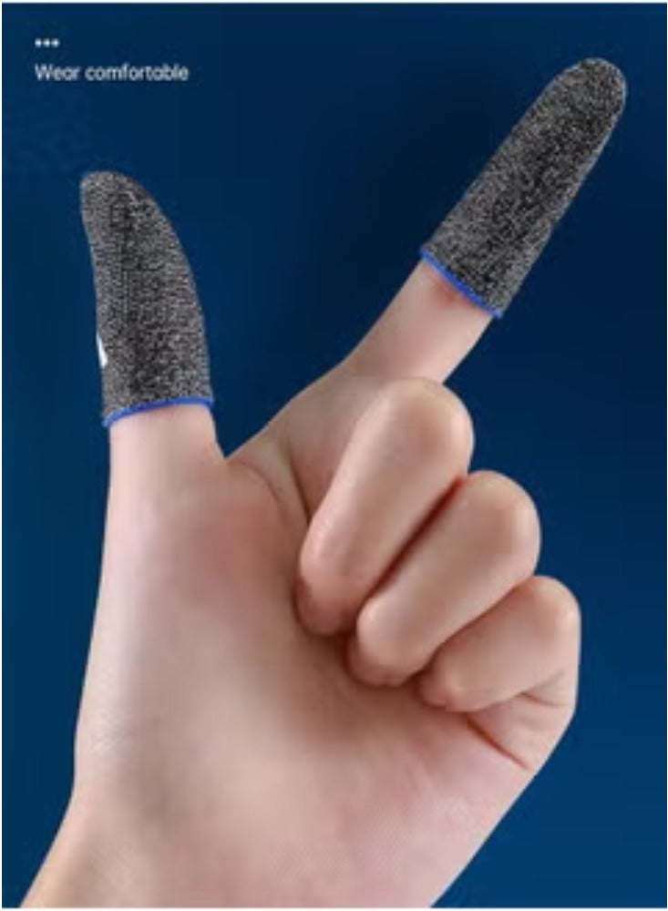 KASTWAVE 2 Pair Mobile Game Touch Screen Finger Sleeve Super Highly Sensitive Feelers Smooth Operation Sweat Absorbing Odorless Breathable Seamless Finger Sleeve For Pubg And Much Other Games Play - Image 3