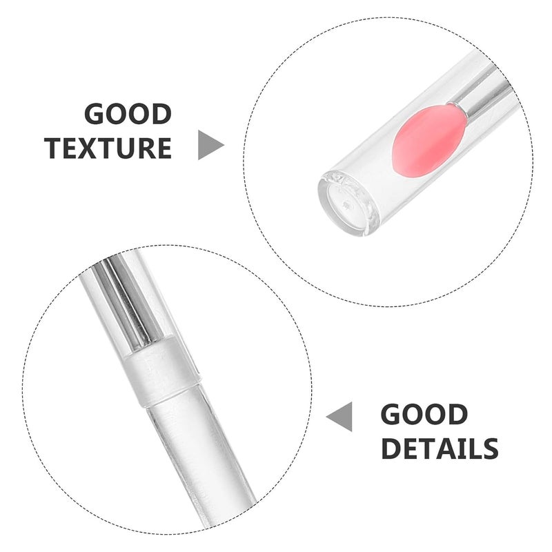 مجموعة فرش فن الأظافر السيليكوني الوردي ٢٠ قطعة، عصي تطبيق بودرة وبرق قابلة لإعادة الاستخدام لصالون ومنزل والصنع الذاتي - Image 4